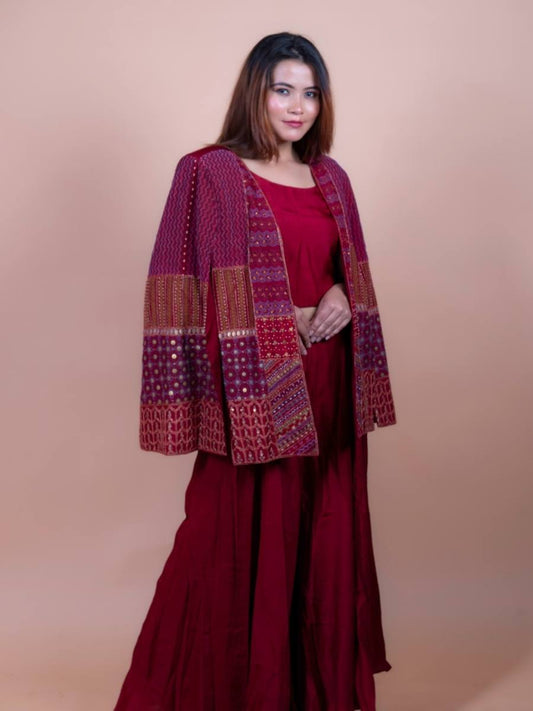 Boho Red Mirage Ensemble