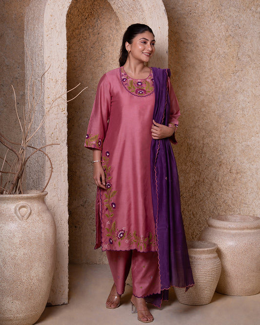 MEHER PINK SUIT SET