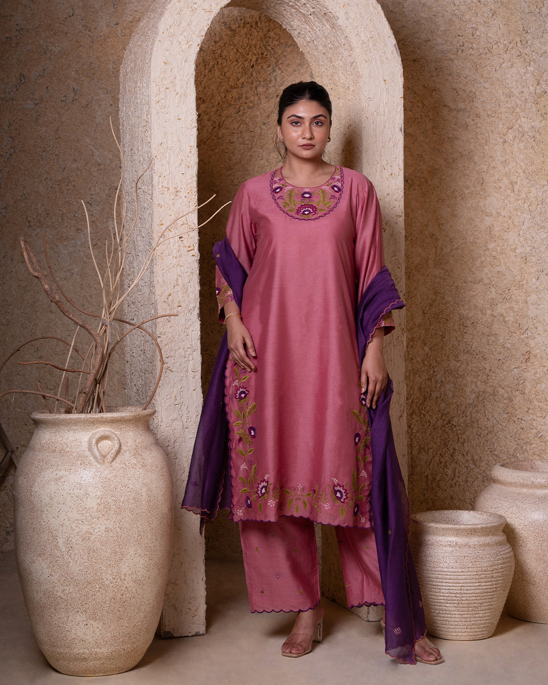 MEHER PINK SUIT SET
