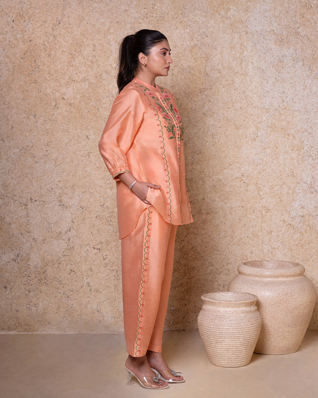 SIA PEACH CO-ORD SET